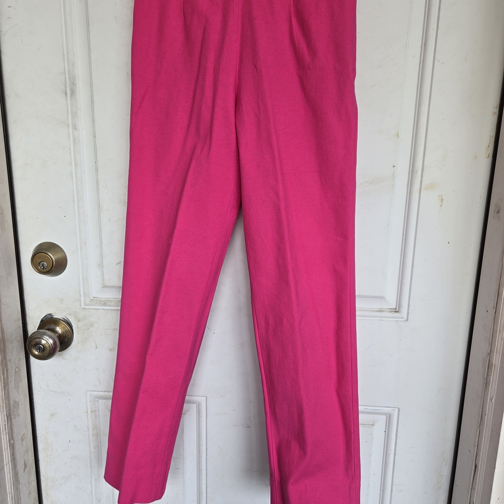 Frances Valentine Pink Cropped Ankle Pants